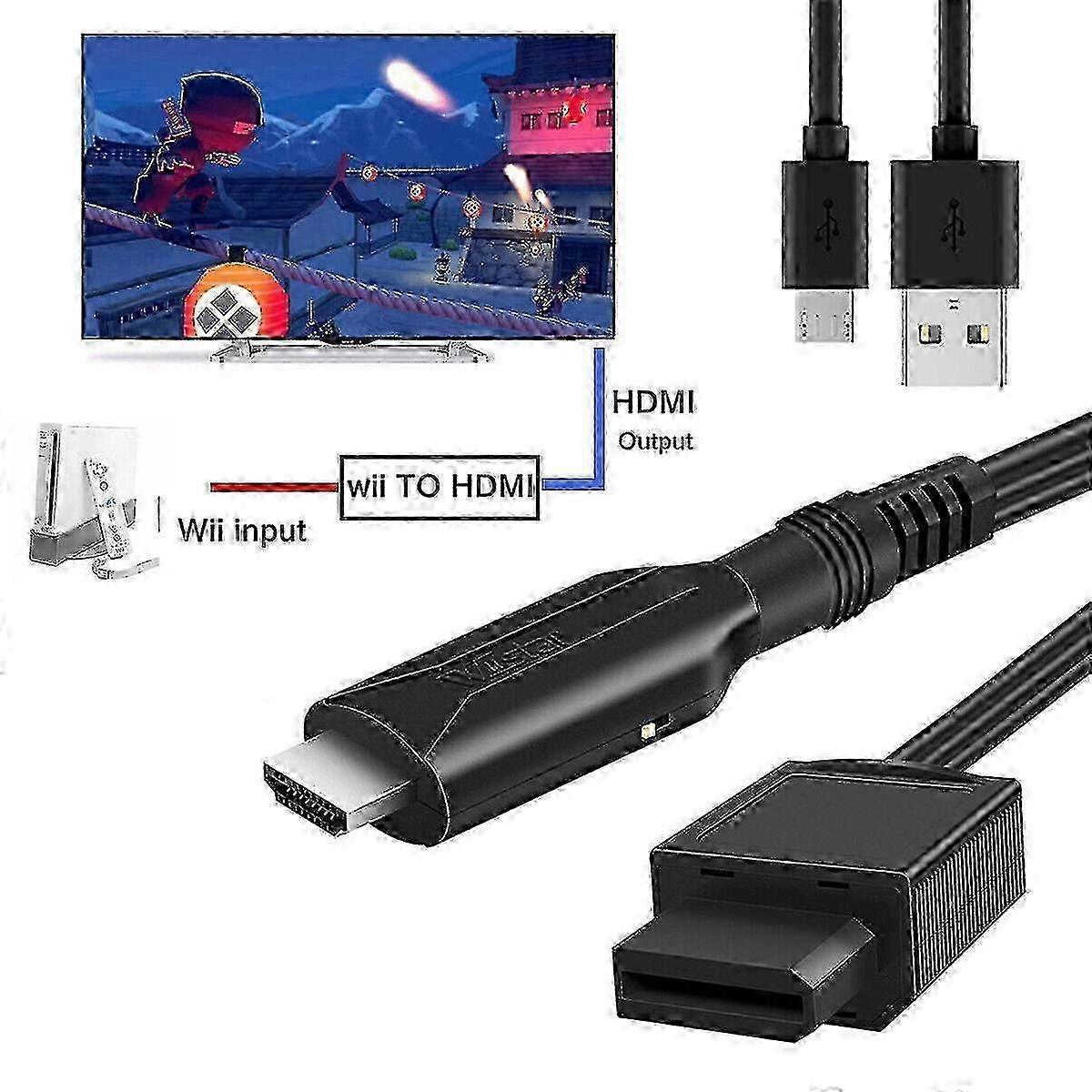 Hdmi Hd Gaming-konverter Mit Usb-stromkabel – Premium-videoadapter Und -kabel