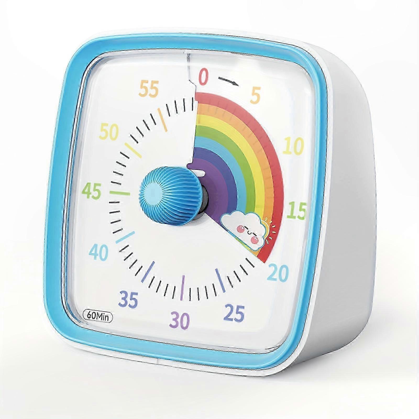 60-minuten-visualtimer Mit Nachtlicht, Geräuschloser Countdown Für Zuhause Und Klassenzimmer, Geeignet Für Kinder Und Erwachsene