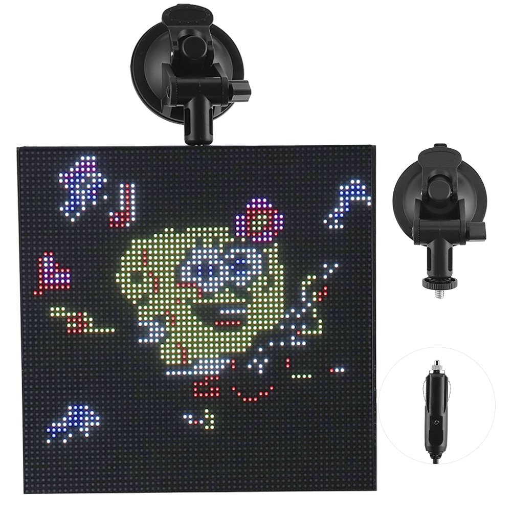 Led-rückbildschirm Im Auto, Animierte Emoticons, Steuerbar Über Ios- Und Android-app