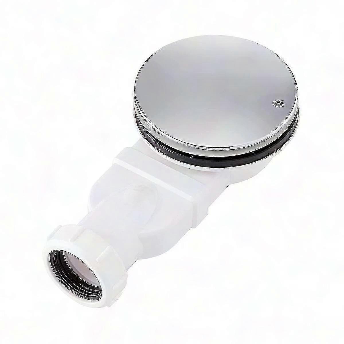Schlanke Bodenkappe 90 Mm, Duschsiphon Aus Verchromtem Abs, Durchflussrate 36 L/min, Extra Flacher Ablauf Für Die Duschwanne, Moderne, Geräuscharme Entwässerung.