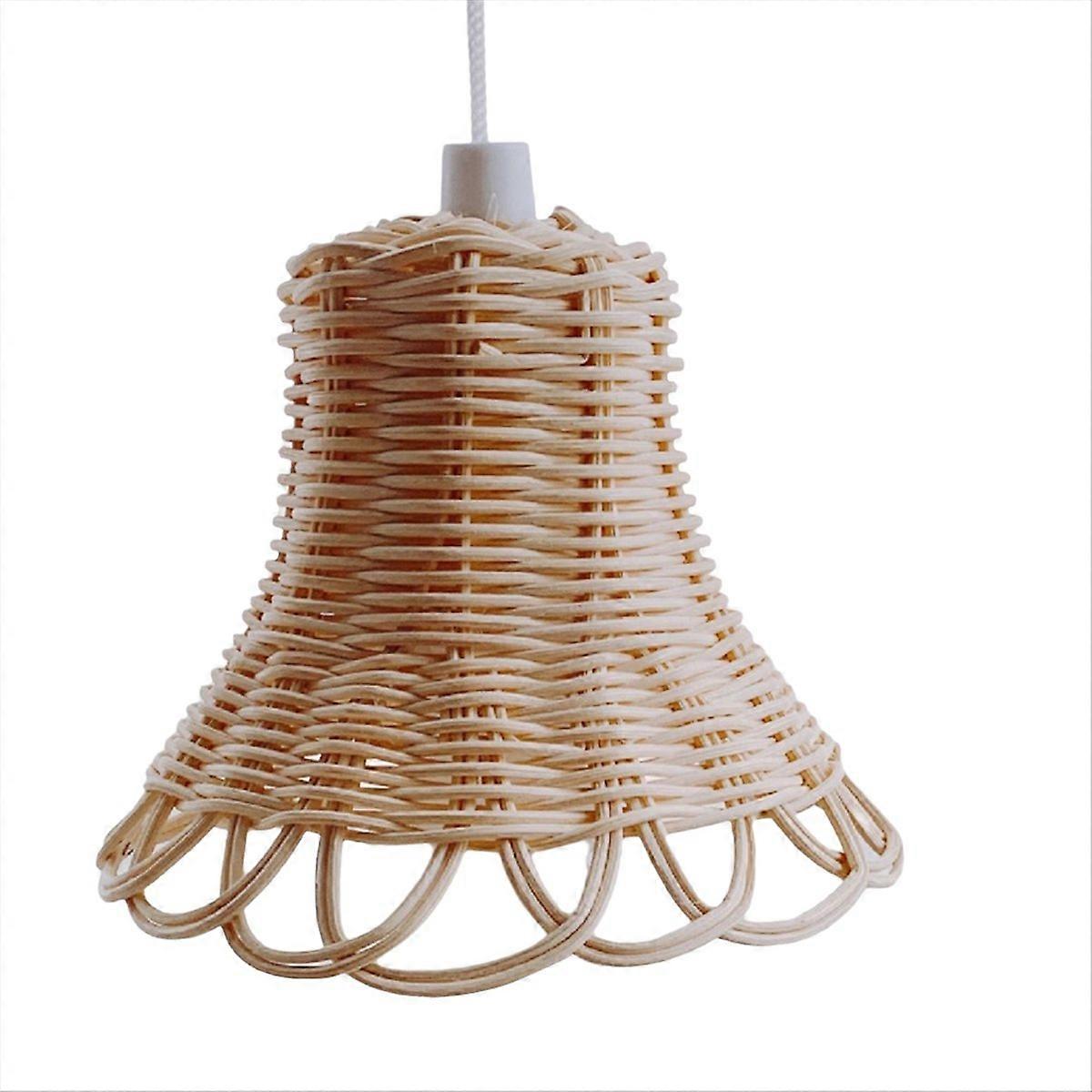 Handgefertigte Pendelleuchte Für Die Hausbar, Handgefertigter Lampenschirm, Dekorative Rattan-deckenleuchte, Bohème-stil, Ideal Für Essbereich Oder Theke, Elegantes Unikat.
