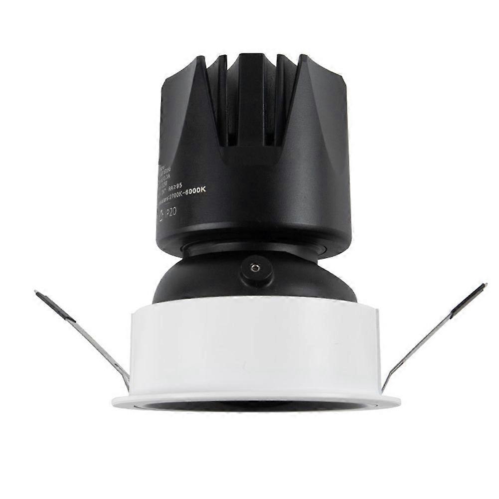 12w Led-einbaustrahler, Blendfrei, Tuya Zigbee Smart-dimmer, Verstellbarer Deckenstrahler, Anpassbare Lichtstimmung, Warmweiß/kaltweiß, 1 Stück, Kompatibel Mit Alexa Und Google Home.