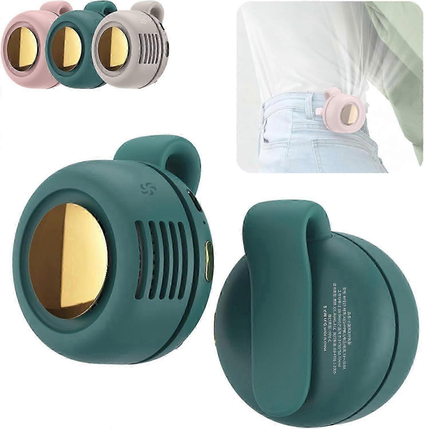 Mini-tragbarer, Klingenloser Ventilator, 3 Einstellbare Geschwindigkeitsstufen, Clip- Und Aufhängevorrichtung, Für Reisen, Büro, Zuhause Und Outdoor-aktivitäten