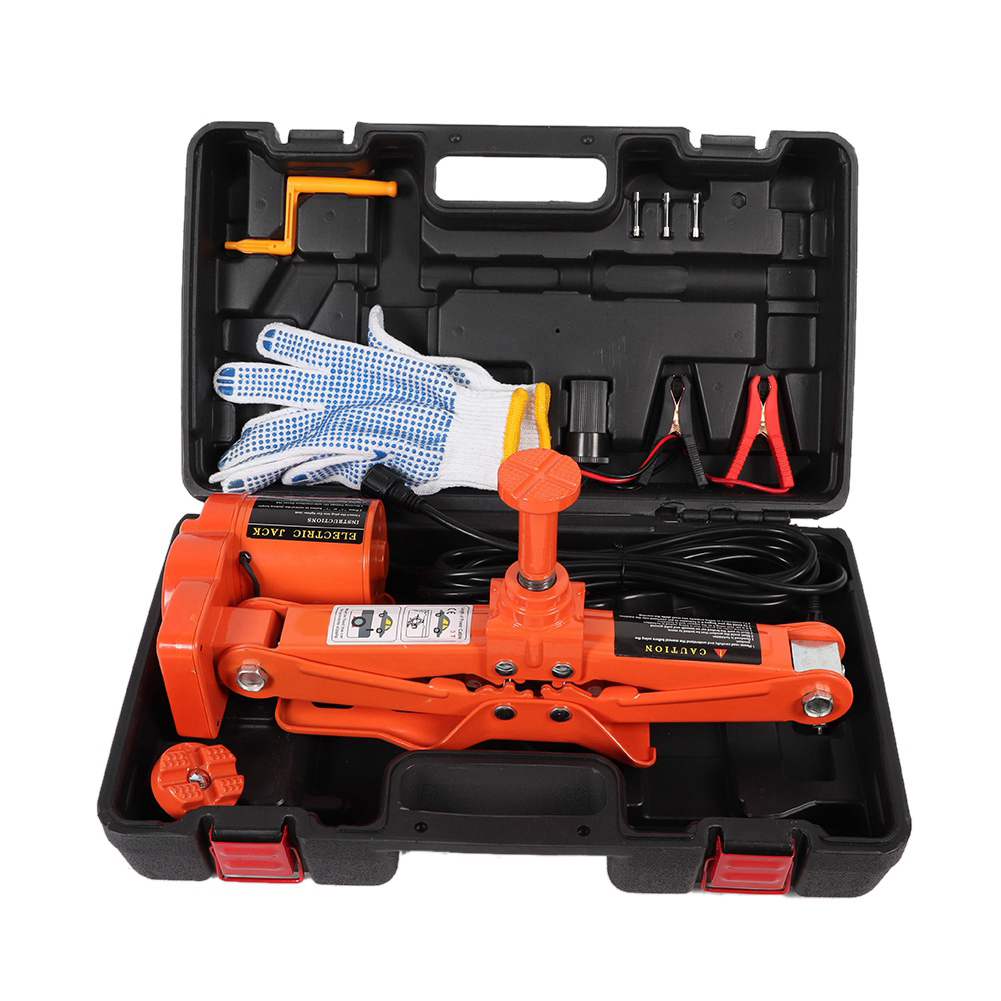 12v 3-tonnen 42cm Elektrischer Scherenwagenheber Luftpumpe Schlagschrauber Fahrzeug (1)