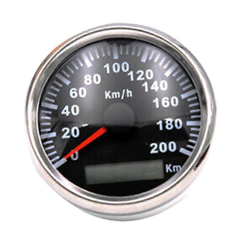 85-mm-gps-tachometer Bis 200 Km/h, 12–24 V, Rote Hintergrundbeleuchtung, Kilometerzähler Für Autos Und Fahrzeuge, 8,5 Cm Zifferblatt Mit Roter Beleuchtung