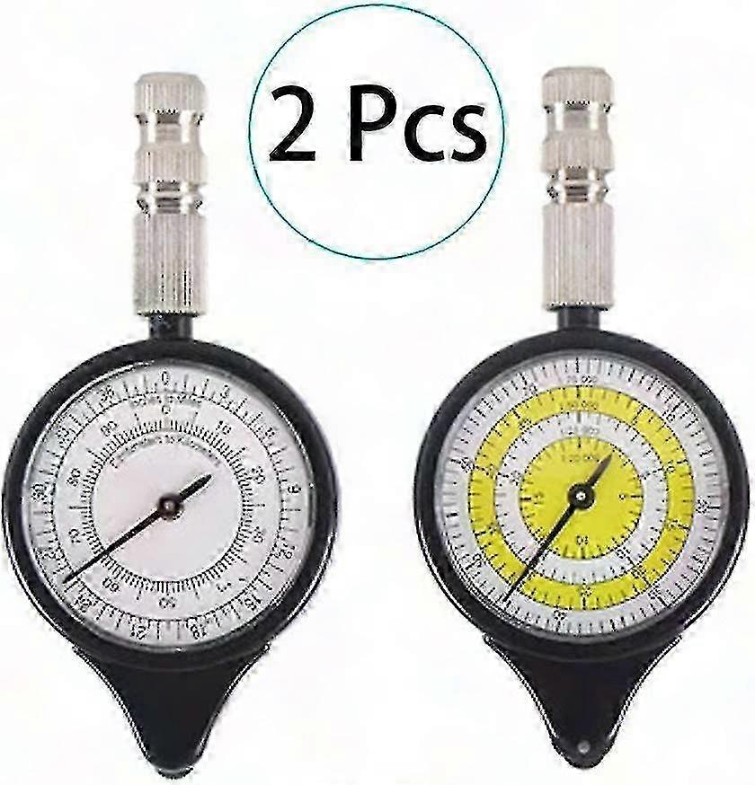 2-teiliger Topografischer Distanzmesser, Multifunktions-kurvenmesser Mit Kompass, Höhenmesser Für Wandern Und Camping, Präziser Kartenmesser, Routenberechnungswerkzeug
