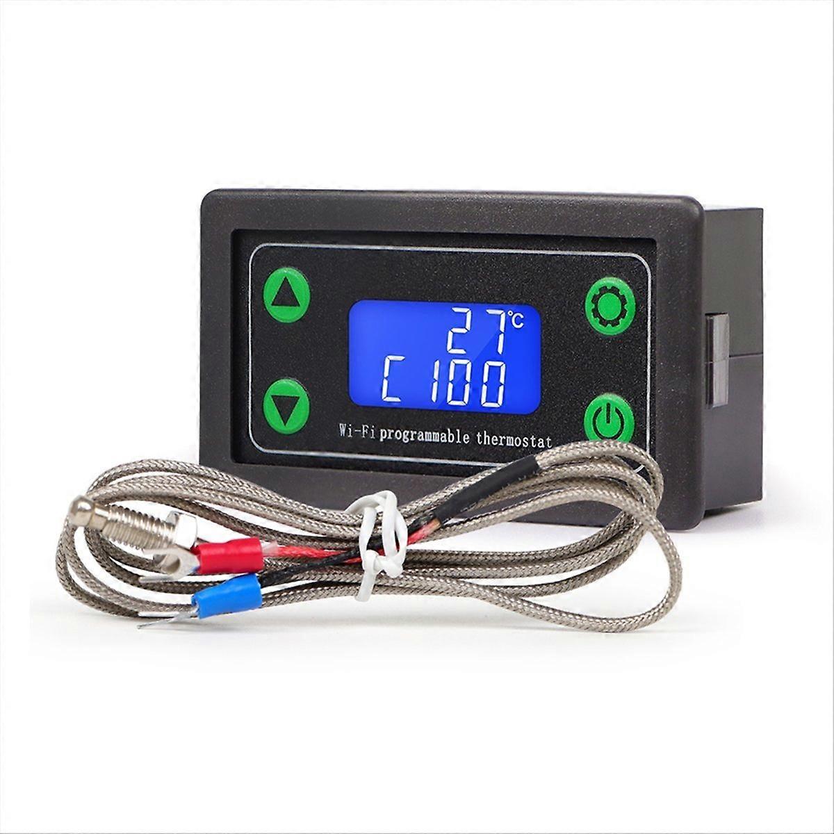 Tuya Wifi Programmierbarer Digitaler Thermostat Für Die Hochtemperaturregelung, Intelligenter Digitaler Regler, Kompatibel Mit Heizung Und Klimaanlage, Präziser Sensor, Led-anzeige, Für Den Privaten U