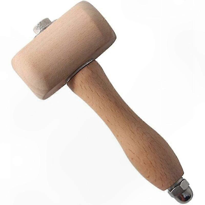 Holzhammer Mit Griff Für Lederarbeiten, Gravuren Und Holzbearbeitung, Robustes Und Vielseitiges Werkzeug.