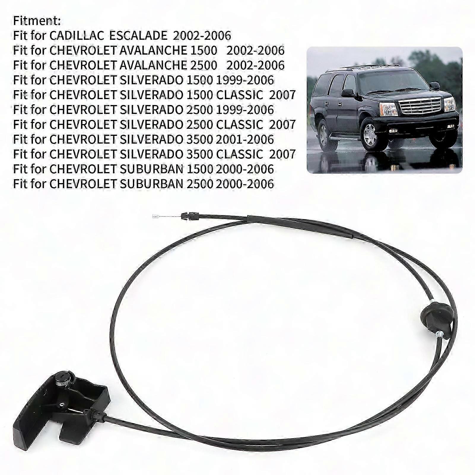 Motorhaubenentriegelungskabel 15142953, Kompatibel Mit Chevrolet Avalanche, Silverado, Suburban, Tahoe – Entriegelungshebel Vorne, Oem-ersatzteil