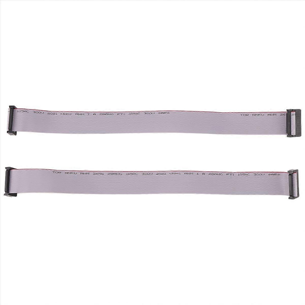 20-poliger Flachbandkabelstecker, 2,54 Mm Rastermaß, 2 Stück, Buchse/buchse, Für Idc-flachbandkabel