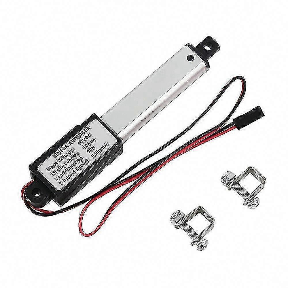 Wasserdichter 12-v-linearantrieb, 50 Mm Hub, 90 N Schubkraft, 9,5 Mm/s Geschwindigkeit, Miniaturmotor Für Automatisierung