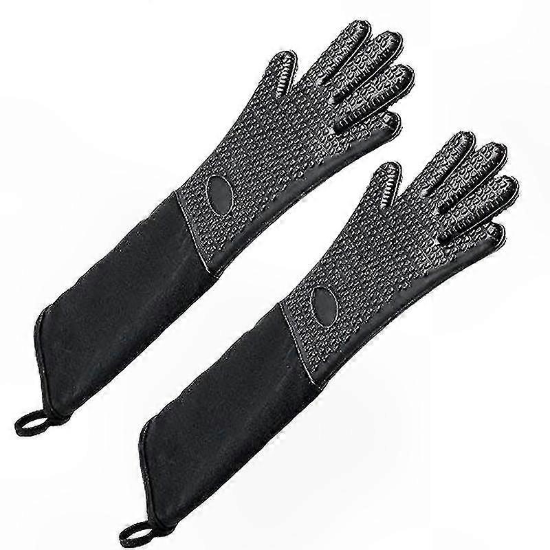 Hitzebeständiger Silikon-ofenhandschuh Mit Baumwollfutter, Ideal Zum Backen, Grillen Und Für Den Küchengebrauch