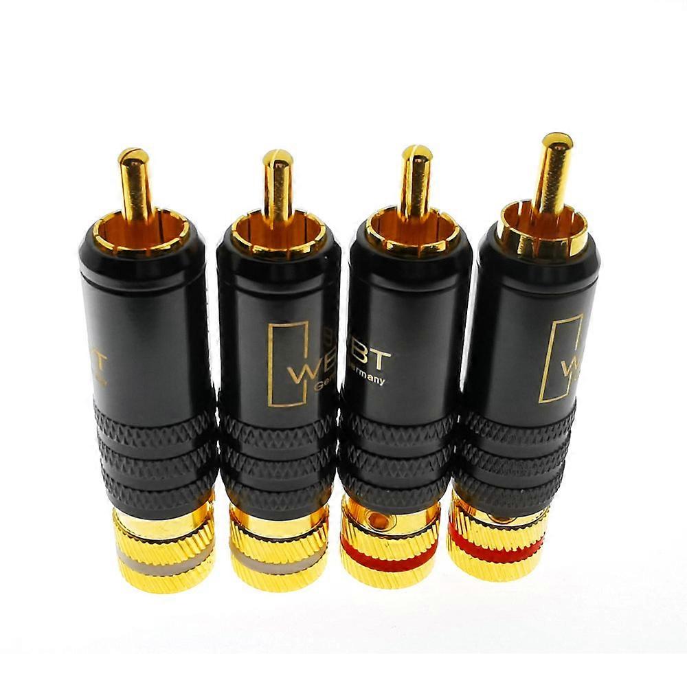 Av-audio-video-anschluss Wbt-0144, Vergoldeter Stecker, Steckverbindung, Rca-cinch-adapter Für Kabel, Hi-fi-stereoqualität