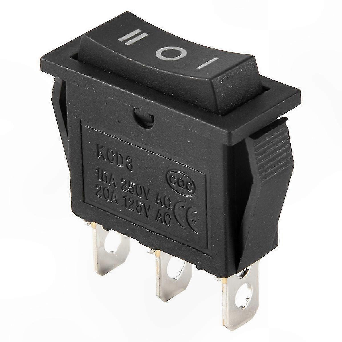 Spdt-kippschalter Mit 3 Pins, Ein-aus-ein-position, 15 A/250 V, 20 A/125 V, Schnappmontage Für Elektrische Anwendungen