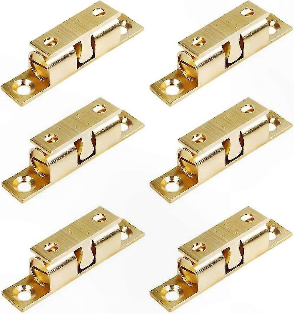 Set Mit 6 Doppelkugelrollenverschlüssen Für Schrank- Und Möbeltüren, Zuverlässiger Verschluss, Befestigungsmaterial