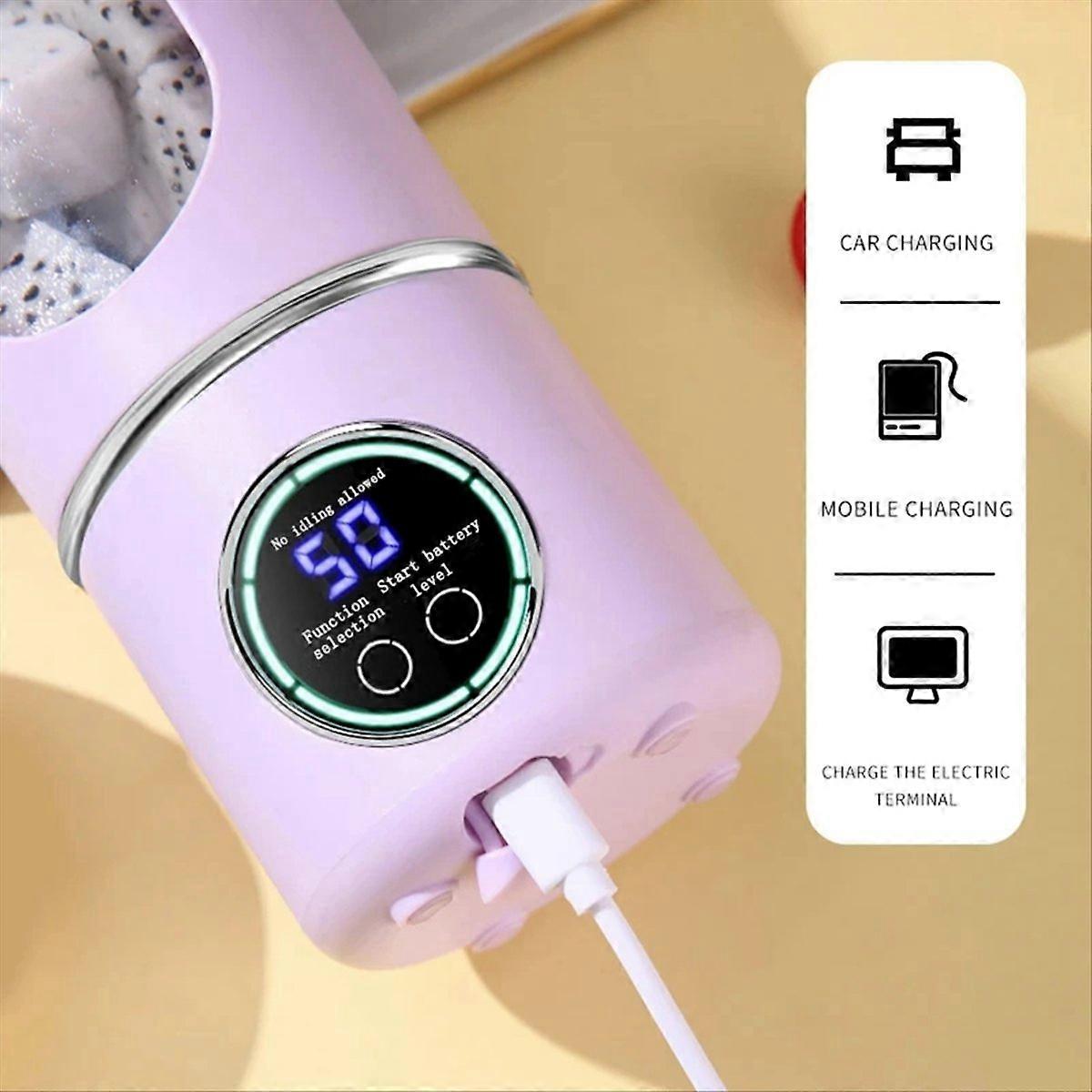 Tragbarer 700-ml-entsaftermixer Für Smoothies Und Fruchtcocktails, Wiederaufladbarer Reisemixer, Perfekt Für Shakes Und Frische Getränke, Kompaktes Und Praktisches Gerät.