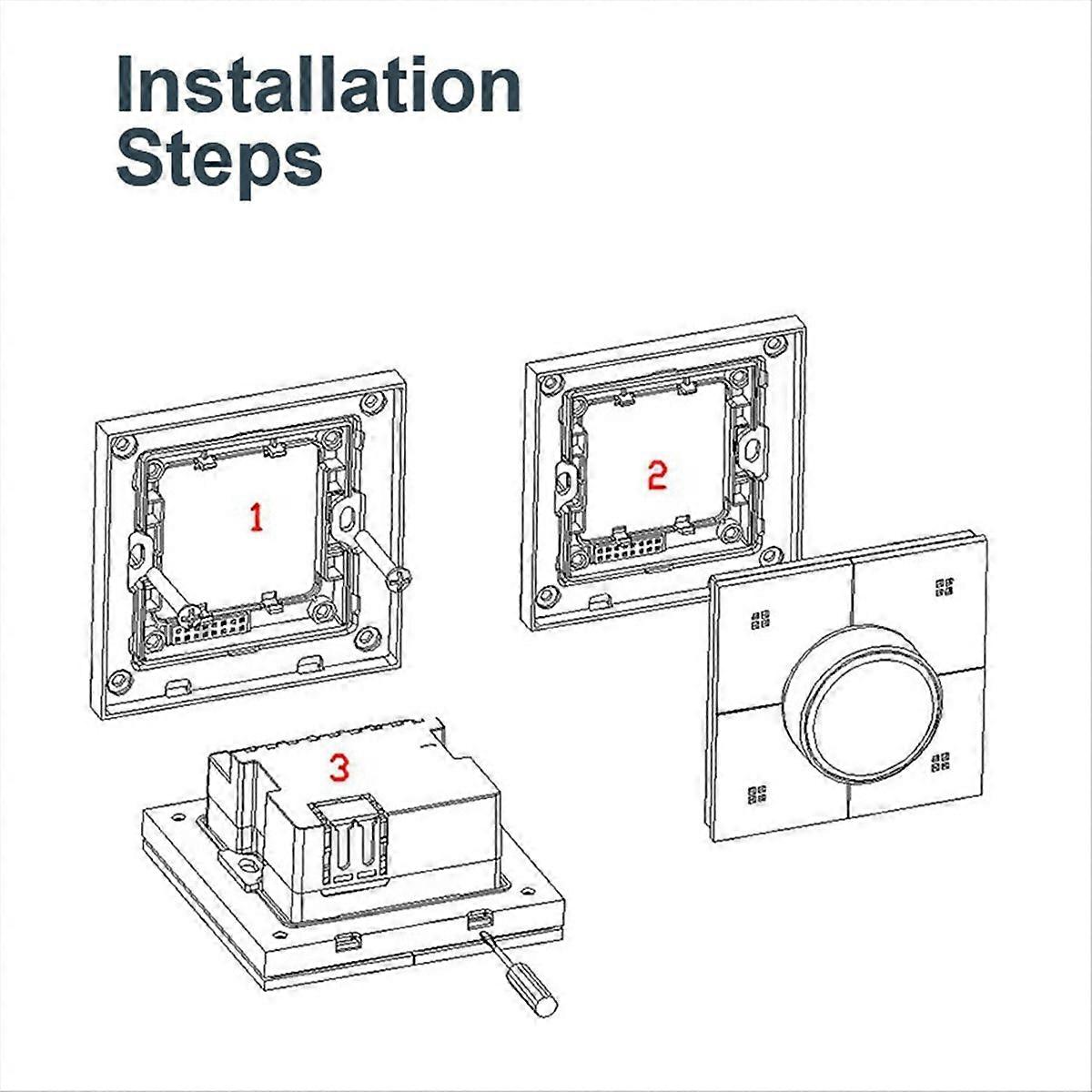 Tuya Zigbee Smart Dimmer Switch, Drehknopf-panel Mit App-steuerung, Sprachsteuerung Und Automatisierten Szenen