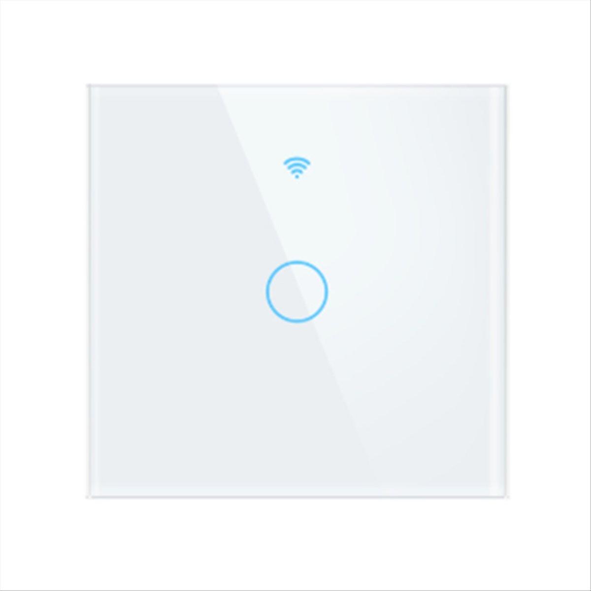 Intelligenter, Kabelloser Touch-wandschalter Mit Led-leuchte Und Taster, Kein Neutralleiter Erforderlich