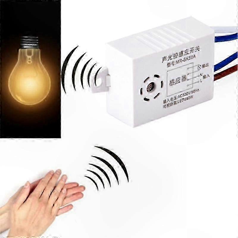 220v Drahtloser Intelligenter Wandschalter, Sprachgesteuerter Bewegungsmelder, Automatische Ein-/ausschaltfunktion, Präsenzsensor Für Smart Home.