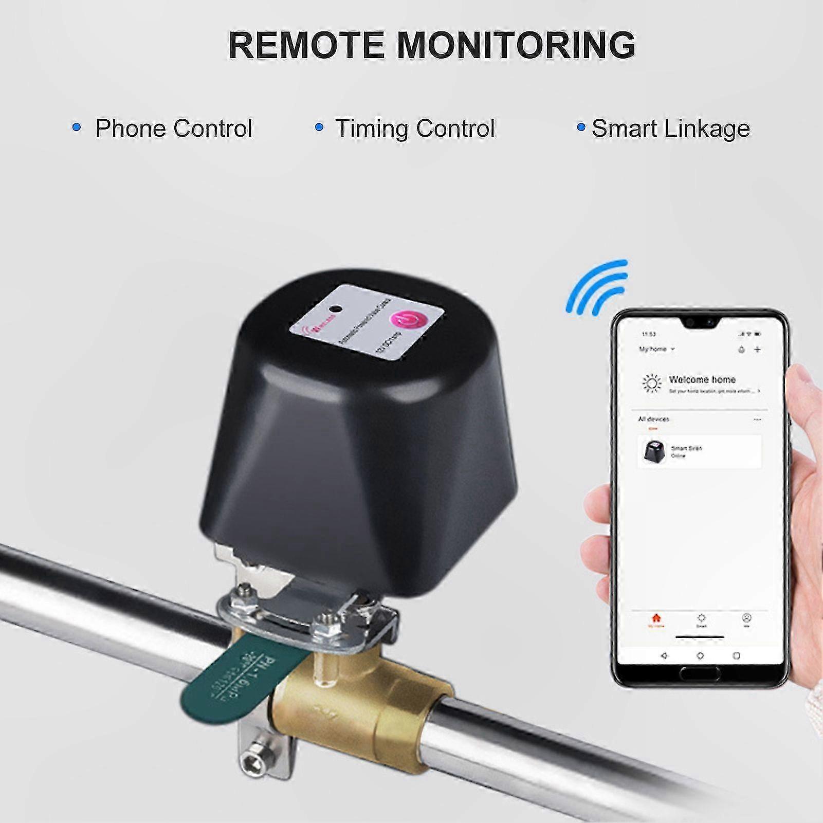 Intelligentes Wlan-wasserventil Mit Timer, Automatischer Abschaltung, Hausautomatisierungssteuerung, Alexa-kompatibilität Und App-steuerung