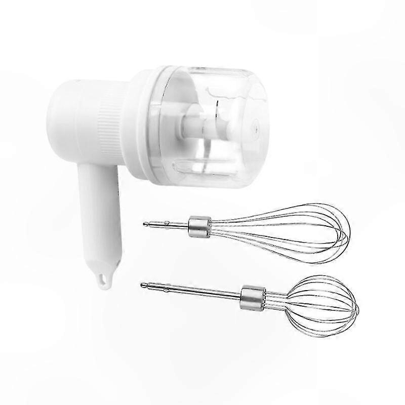 Usb-wiederaufladbarer, Kabelloser Handmixer Mit 3 Geschwindigkeitsstufen Und 2 Schneebesen, Ideal Zum Pürieren, Schlagen Und Mischen.