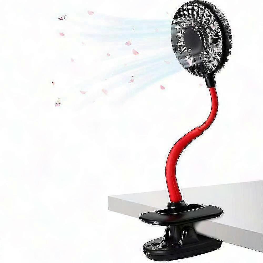 Kabelloser Usb-clip-ventilator, Mini-tischventilator Mit Flexibler Halterung, Drehbarer Laptop-clip, Leise Kühlung Für Den Persönlichen Gebrauch, Tragbares Hängegerät