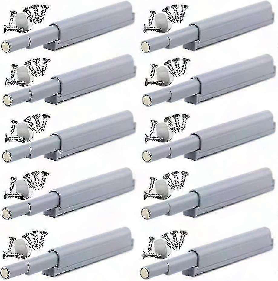 Magnetische Türverschlüsse Mit Drucköffnung, Automatisches Schließen Durch Einfache Berührung, 10er-packung, Drucköffnungsmechanismus, Grifflos, Einfache Montage.