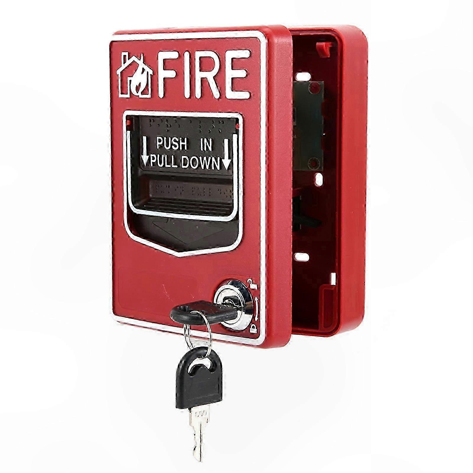Manueller Alarmknopf Für Brandmeldeanlage, Mehradriges System, 9–28 V Dc, Sicherheitszugstation, Not-druckknopf