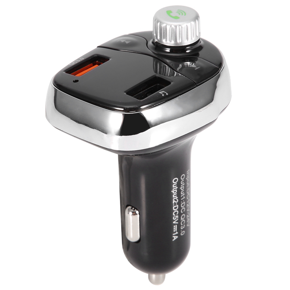 Bluetooth-fm-transmitter Fürs Auto, Mp3-player Mit Zigarettenanzünderanschluss Und Zwei Usb-ladeanschlüssen, Kabelloser Audioempfänger Fürs Handy