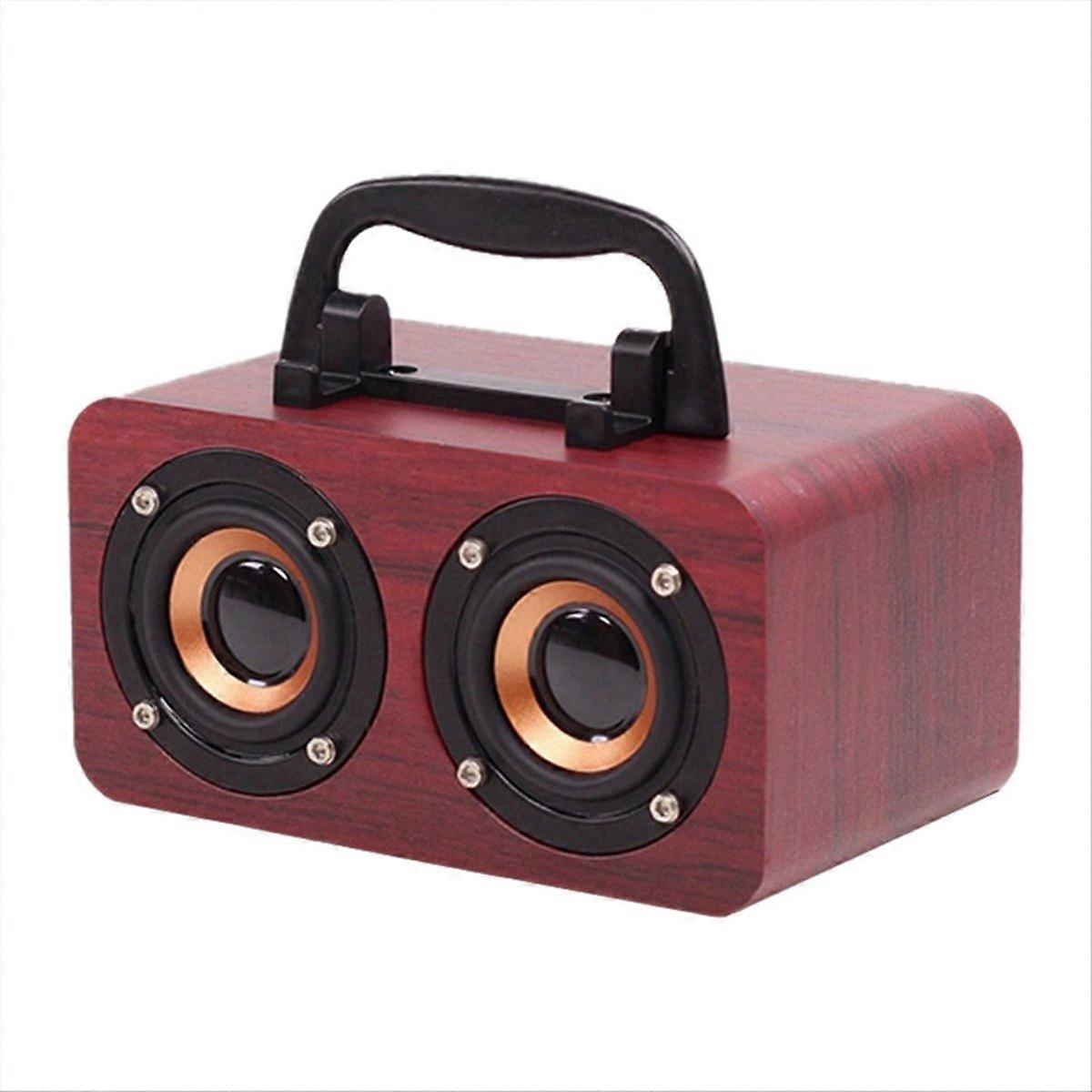 Zweikanal-stereo-bluetooth-5.0-holzlautsprecher Mit Fm-radio, Modell A