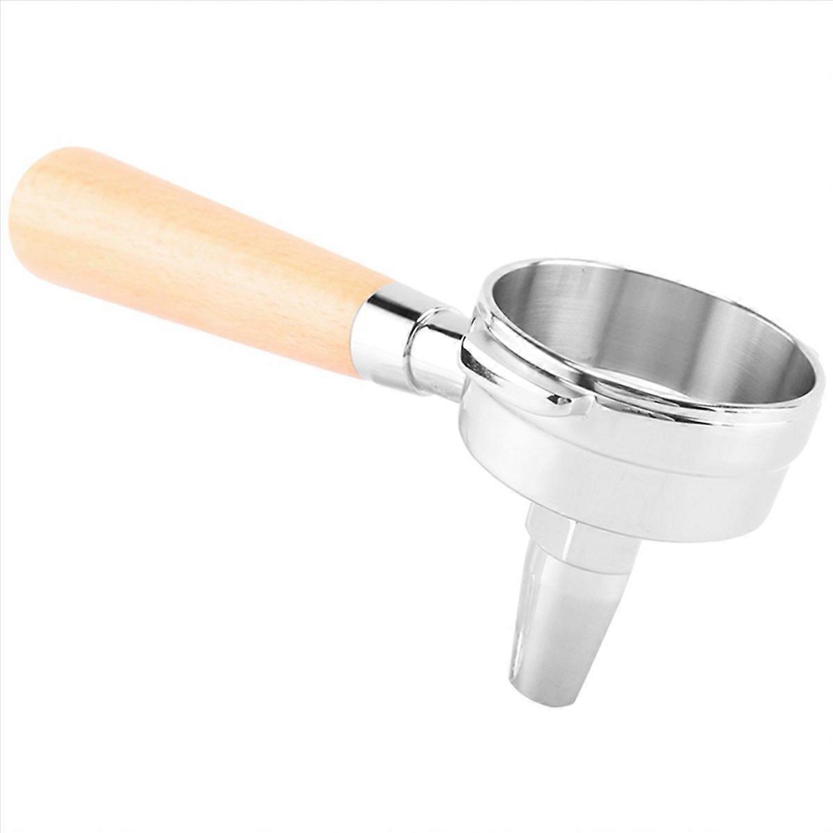 58-mm-kaffeefilterhalter Mit Holzgriff, Kompatibel Mit Espressomaschinen Und Teefiltern