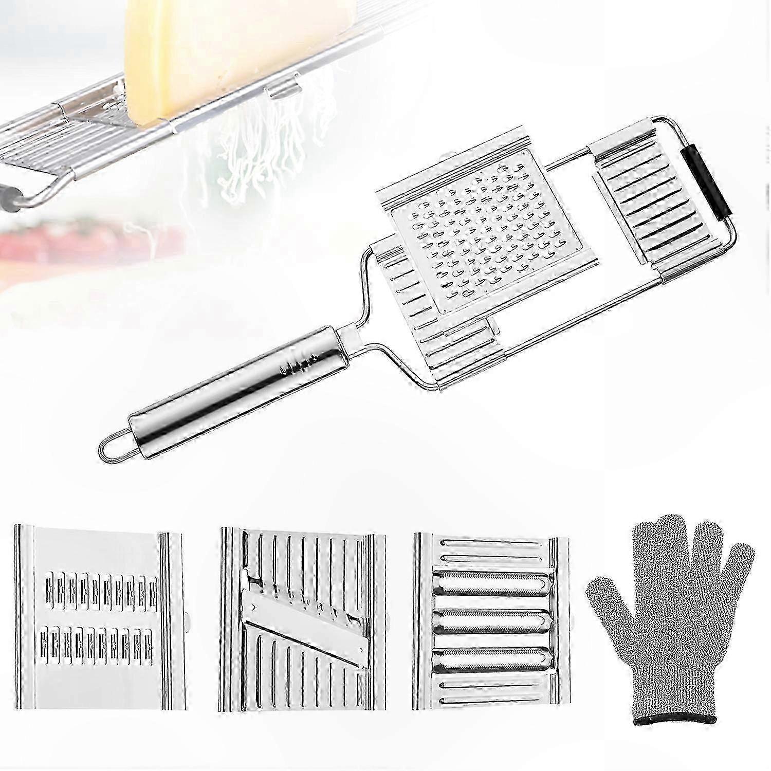 Vielseitiges Küchenutensil Zum Schneiden, Hacken, Reiben Und Schälen Langlebige Edelstahlklinge Mit Komfortablem, Ergonomischem Griff