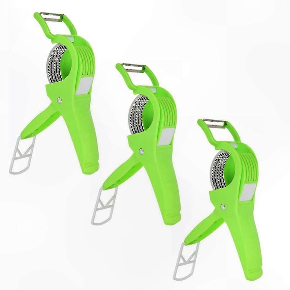 3-teiliger Sparschäler Für Gemüse Und Obst, Ergonomischer, Rutschfester Griff, Scharfe Edelstahlklinge, Für Den Täglichen Gebrauch In Der Küche.