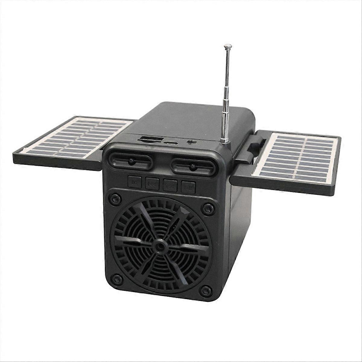 Solar-taschenlampe, Sos-radio, Fm-radio, Bluetooth-lautsprecher, Steckdosenleiste, Wasserdichtes Notladegerät Für Outdoor-camping