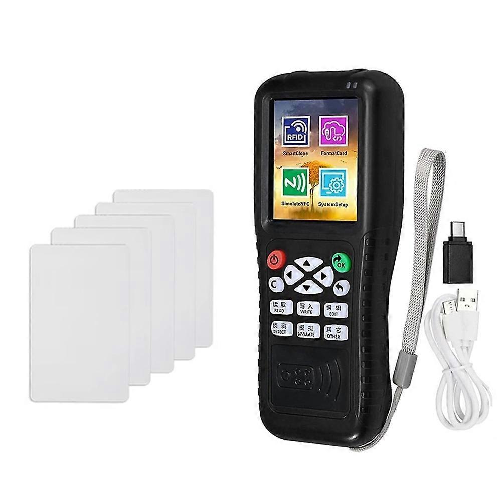 Nfc-rfid-smartcard-lesegerät/schreiber X100 + 5 Wiederbeschreibbare Cuid-karten, Kontaktloser Ausweisduplikator, Kopier- Und Programmiergerät