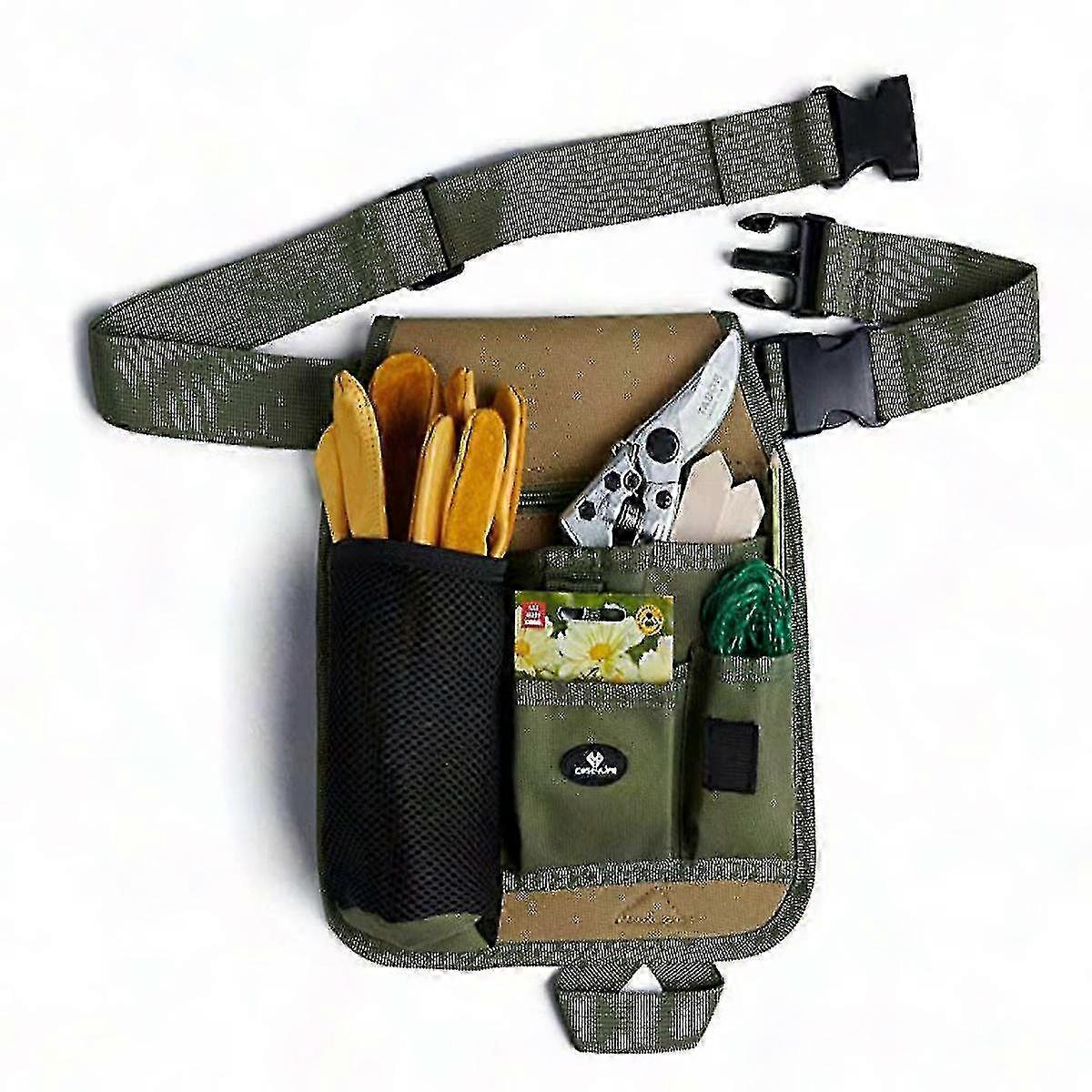 Gartenwerkzeuggürtel Für Damen Und Herren, Floristen-bauchtasche, Multifunktionale Tasche Für Zimmer, Werkstatt, Heimwerken, Praktischer Und Robuster Gürtel.