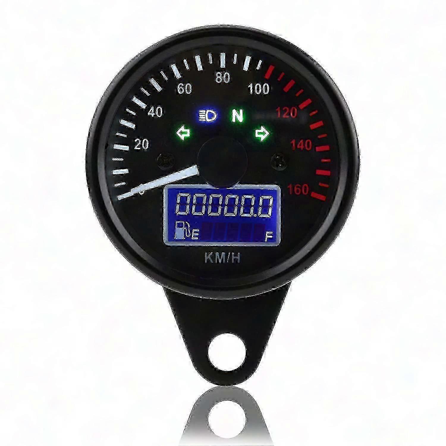 Motorrad-tachometer, Wasserdichter Digitaler Lcd-tachometer Für Motorräder, Gut Sichtbares Digitaldisplay, Präziser Geschwindigkeitsanzeiger, 12v-kompatibel, Einfache Installation, Hintergrundbeleucht