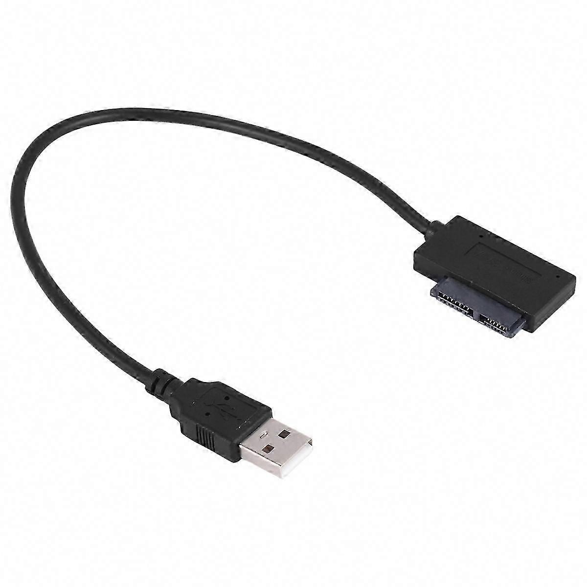 Schlankes Sata-auf-usb-2.0-adapterkabel, 13-poliger Stecker Auf Usb-anschluss Für Pc- Und Laptop-cd/dvd-laufwerk