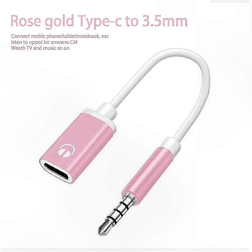 3,5-mm-klinkenstecker Auf Usb-typ-c-buchse Adapter, Analoges Audiokabel Für Kopfhörer, Mp3-player Und Smartphones