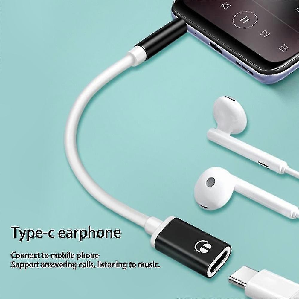 Usb-c-buchse Auf 3,5-mm-klinkenstecker-adapterkabel, Analoges Audiokabel Für Mp3-player, Stereo-kopfhöreranschluss, Kompatibel Mit Verschiedenen Geräten, Robust Und Praktisch.