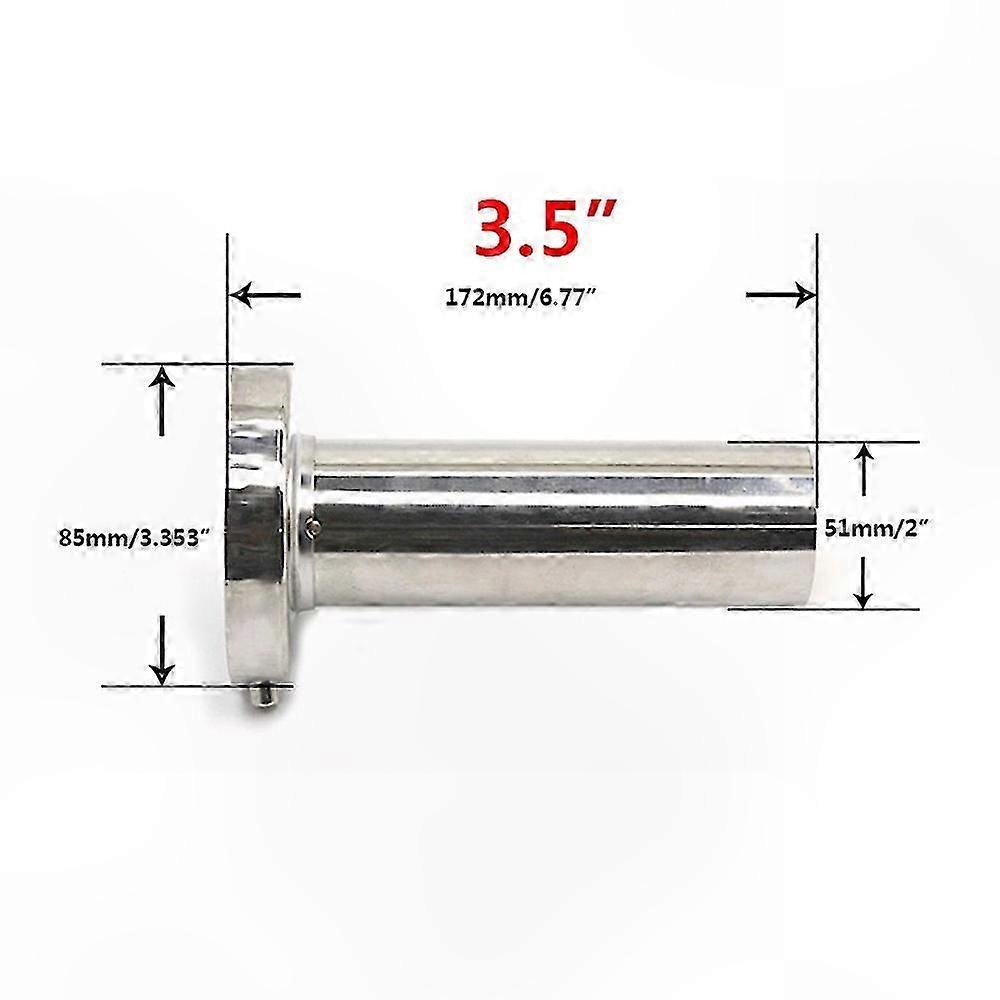 Auspuffschalldämpfer Aus Verchromtem Edelstahl – 85 Mm/98 Mm/110 Mm Universal