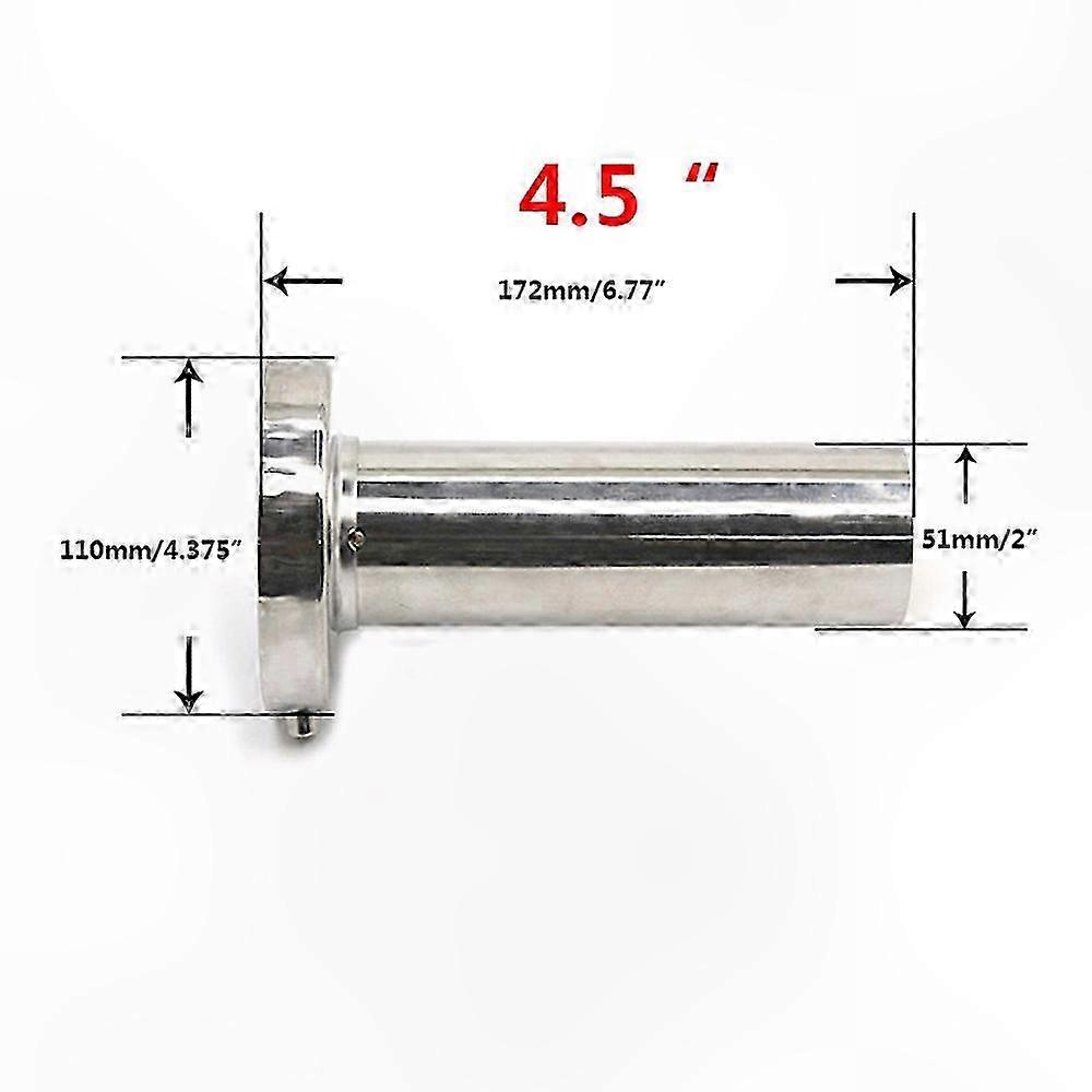 Auspuffschalldämpfer Aus Verchromtem Edelstahl Für Pkw - 85 Mm/98 Mm/110 Mm, Universelle Passform, Glänzende Expansionskammer, Effektive Geräuschreduzierung, Hochglanzfinish, Vielseitiges Set Für Fahr