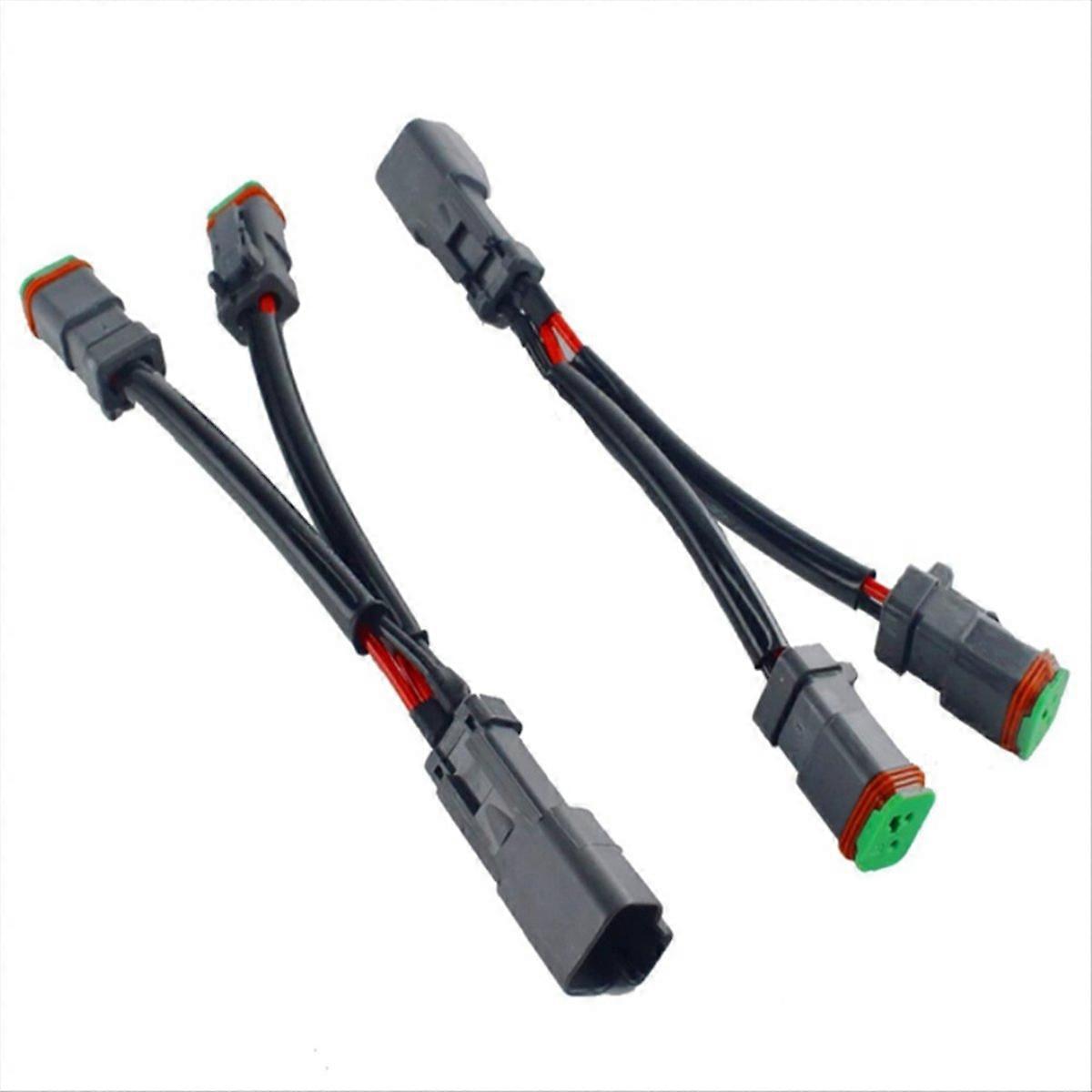 Deutsch Dt Dtp 2-poliger Y-stecker (weiblich) Für Led-strahler, Wasserdichter Stecker