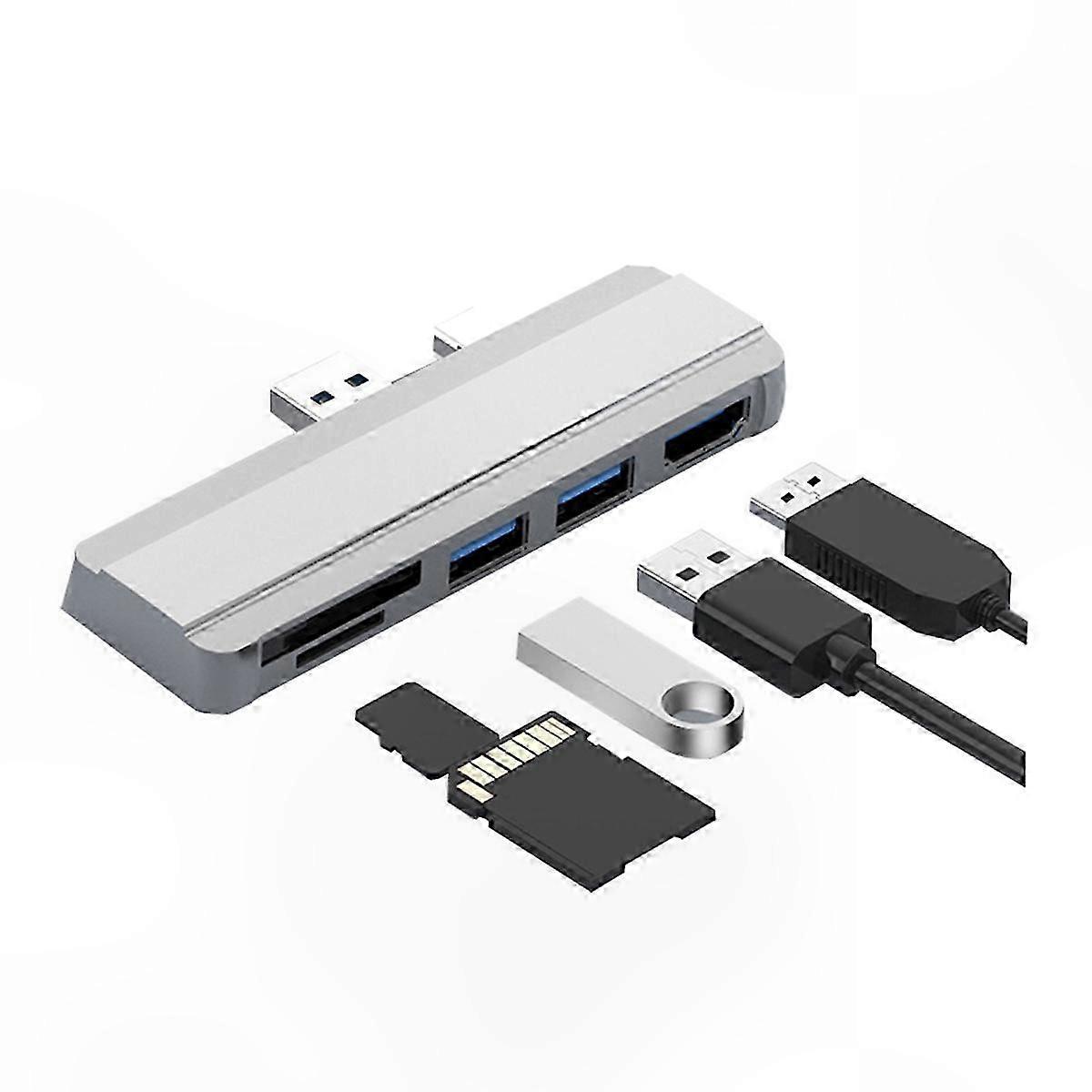 Usb 3.1 Adapter Für Surface Pro 4/5/6 Dockingstation, Zusätzlicher Portanschluss, Kompatibel Mit Den Modellen 4, 5 Und 6, Ideal Zur Erweiterung Der Anschlüsse Ihrer Dockingstation, Praktisches Ersatzz