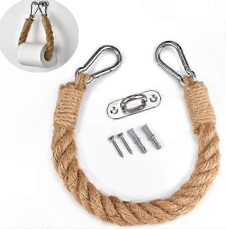 Handtuchhalter Aus Hanfseil, Toilettenpapierhalter Für Dusche Und Bad, 1er-set