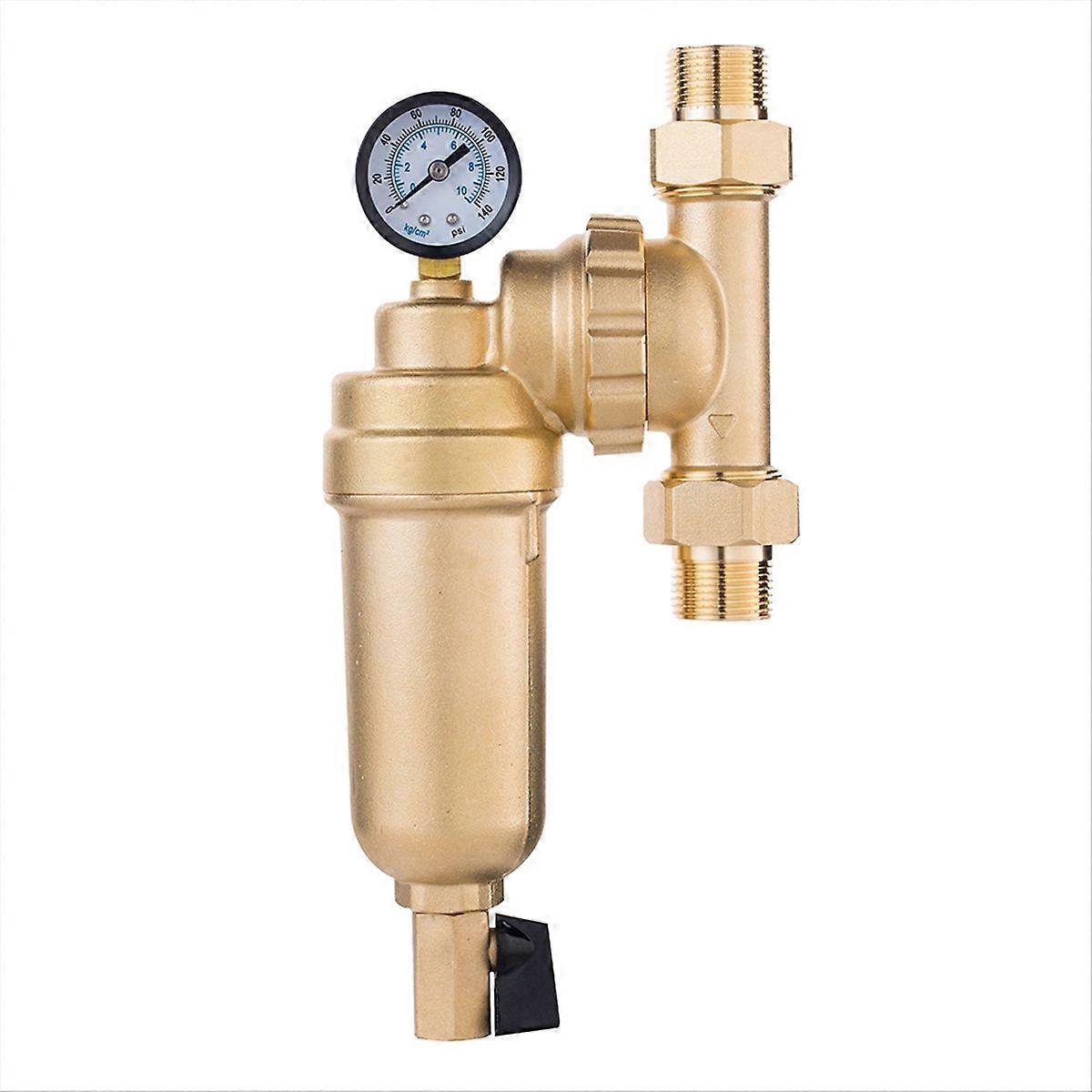 Wiederverwendbarer Hauswasserfilter, 360°-drehventil, Waschbare Filterkartusche, Umfassende Wasserreinigung, Modell B