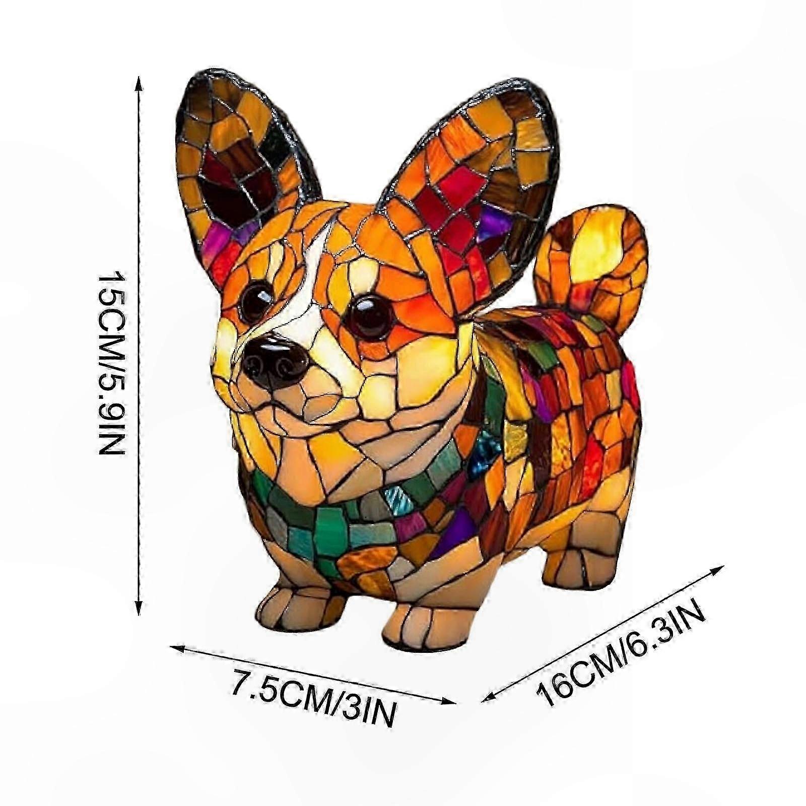 Dekorative Hunde-kunstlampe Pp811 Fürs Schlafzimmer, Nachtlicht Mit Hundemotiv, Sorgt Für Eine Warme Atmosphäre Und Ist Das Ideale Geschenk Für Zuhause.