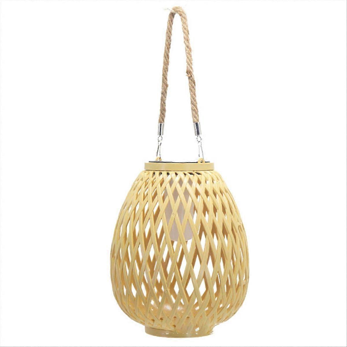 Mini-pendellampenschirm Aus Gewebtem Material, Sonnenschutz Für Hängelampe, Untere Breite In Flammenform