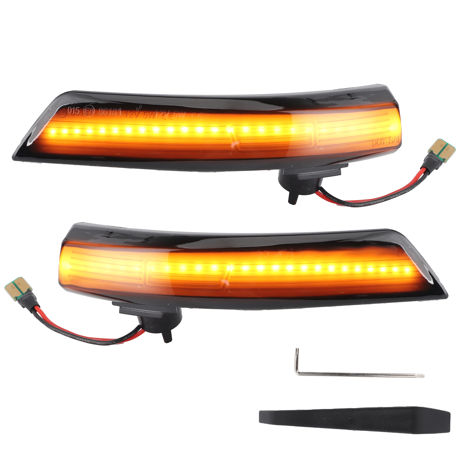 Außenspiegel Mit Fluiddynamischem Led-blinker Für Ford Focus Mk 2 3, Paar Blinker