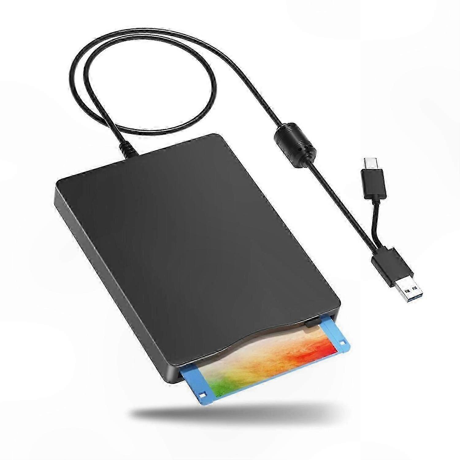 Externes 3,5-zoll-usb-c-diskettenlaufwerk, Tragbares Fdd Für Datensicherung Und -übertragung, Kompatibel Mit Pc Und Laptop, Schnelles Lesen Und Schreiben, Kompaktes Design, Keine Installation Erforder